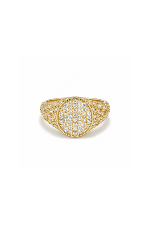 Mini Chevaliere Diamond Ring