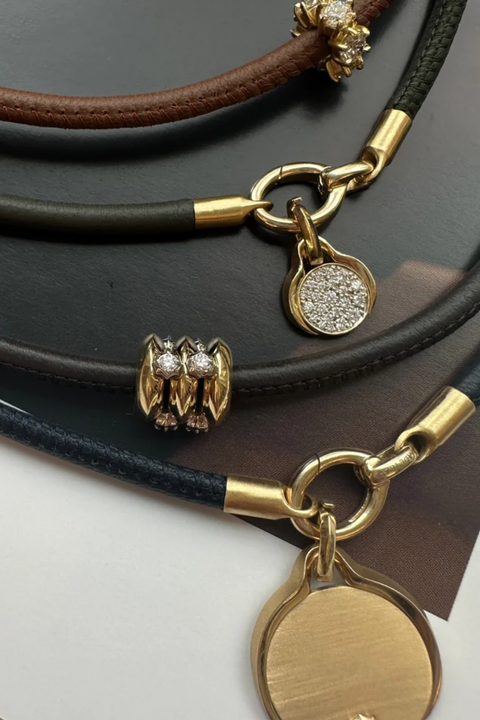 Olive Leather Cord