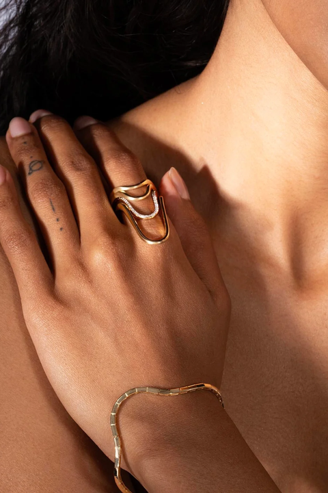 Aurora Yellow Gold Ring