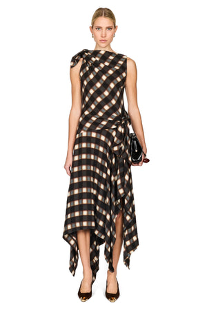 Knotted Midi Dress