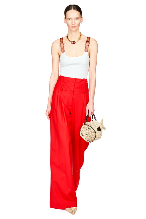 Leather Strap Tank Top