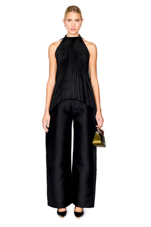 Heavy Satin Boyfriend Trousers