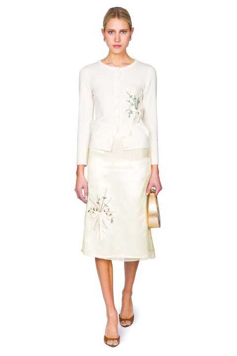 Gladys Daisy Embroidered Floral Cardigan