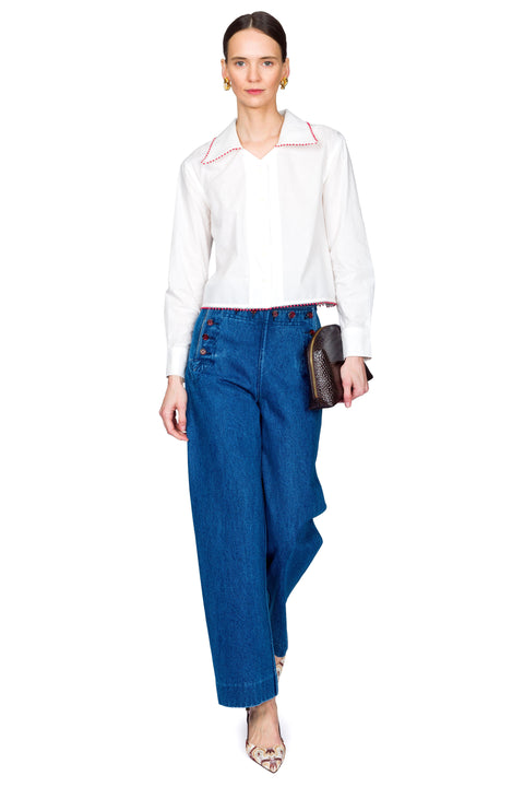 Denim Sailor Trousers