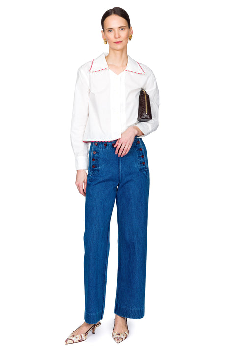 Denim Sailor Trousers