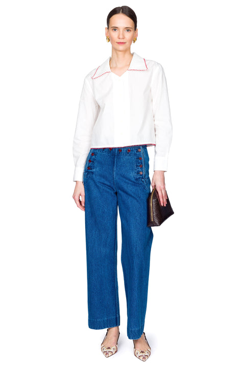 Denim Sailor Trousers