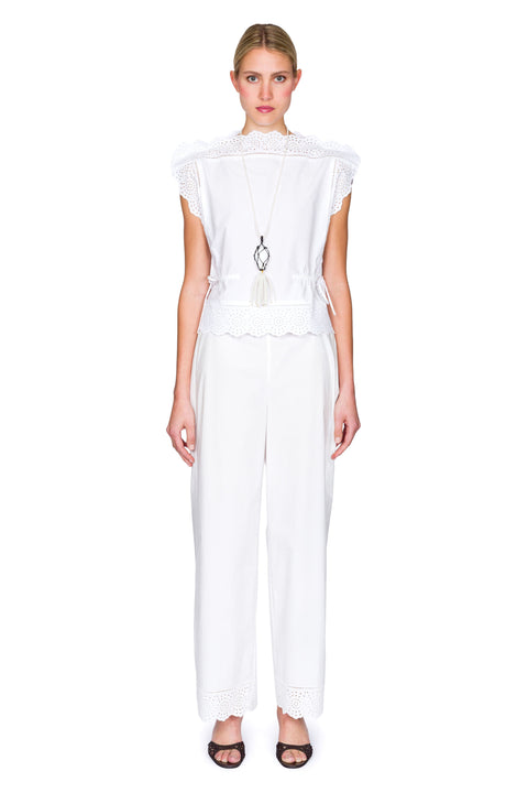 Gretana Pants With Lace Hem