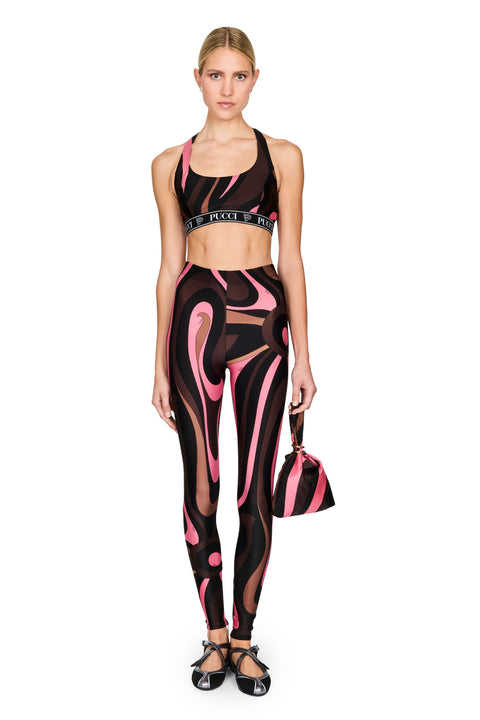 Marmo Print Lycra Leggings