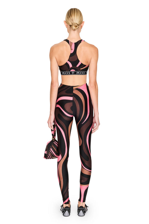 Marmo Print Lycra Leggings