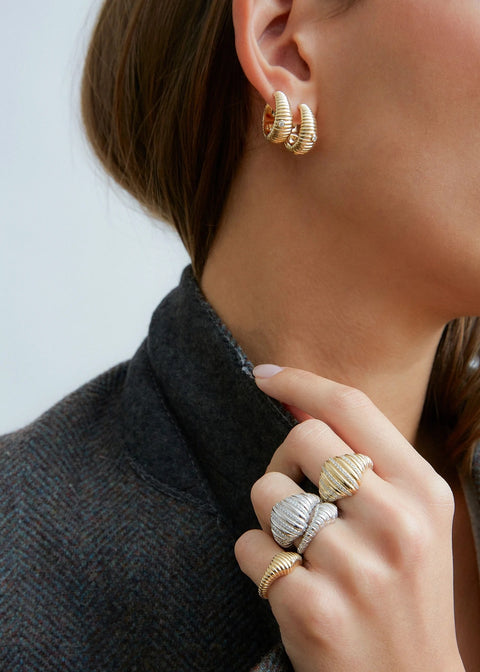 Berlingot Hoop Earrings