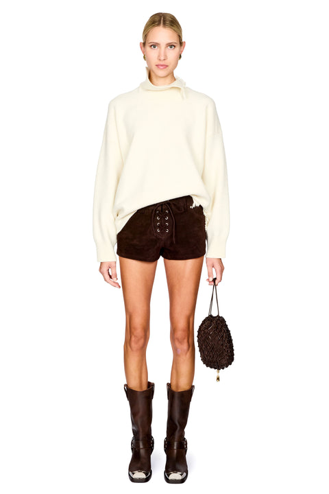 Turtleneck With Raw Details