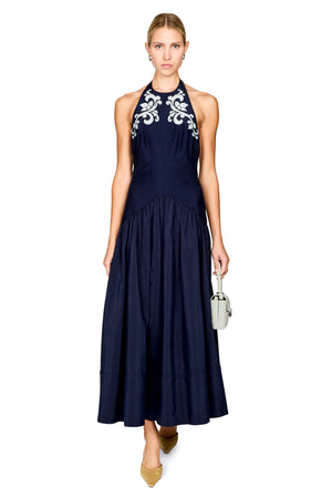 Dillon Applique Halter Gown