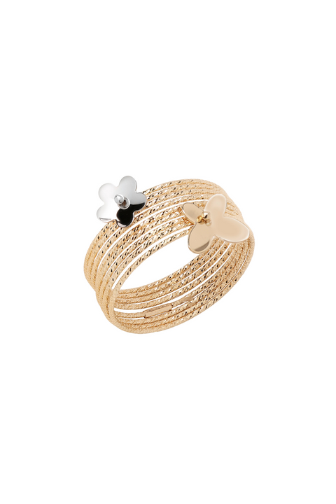 Serenity Stacked Titanium Wire Ring