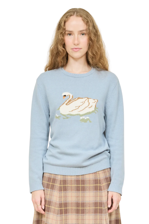 Millhouse Swan Intarsia Sweater