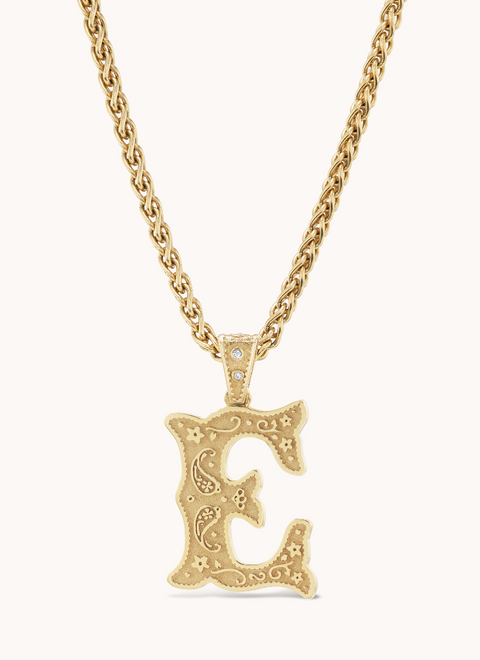 Small Southwestern "E" Charm
