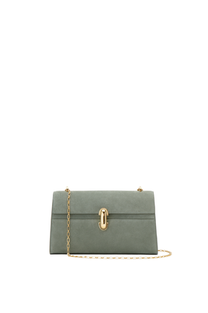 Chain Symmetry Pochette In Suede