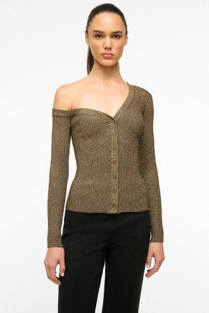 Craftsman Sweater Metallic Gold