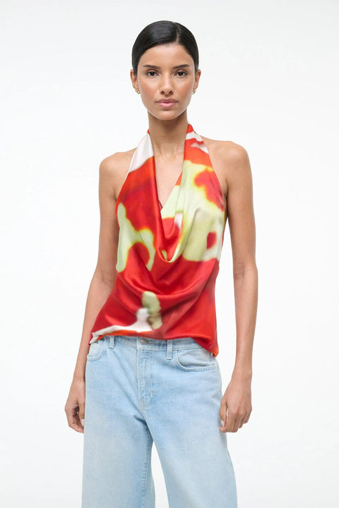 Liora Silk Top Red Zone