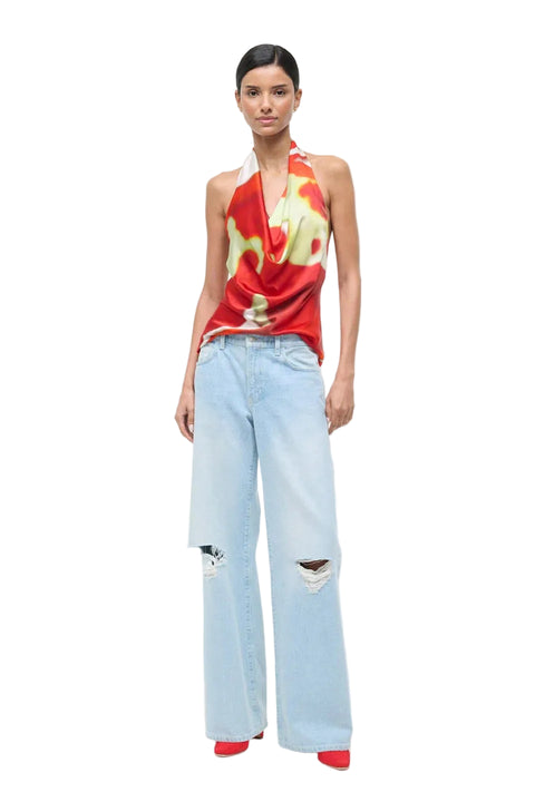 Liora Silk Top Red Zone