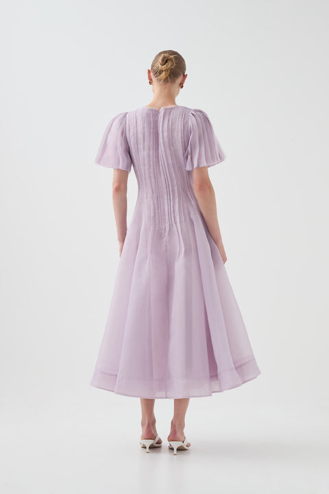 Nova Pleated Midi Dress
