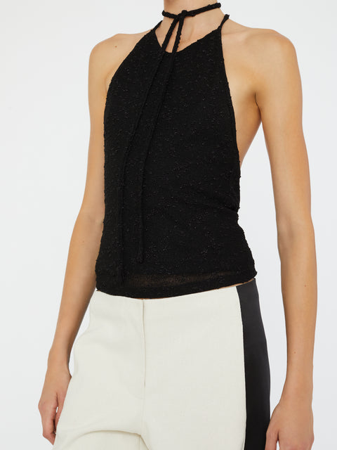 Imber Metallic Halter Top