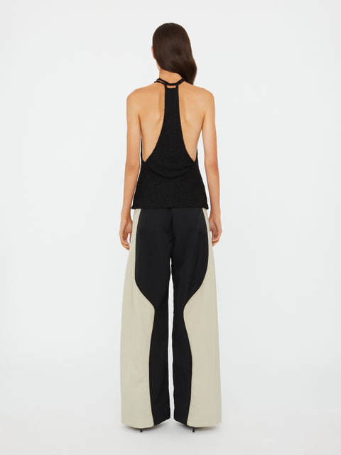 Imber Metallic Halter Top