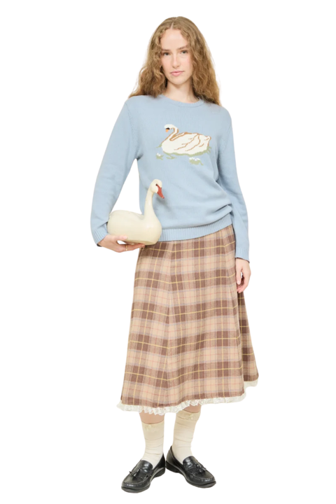 Millhouse Swan Intarsia Sweater