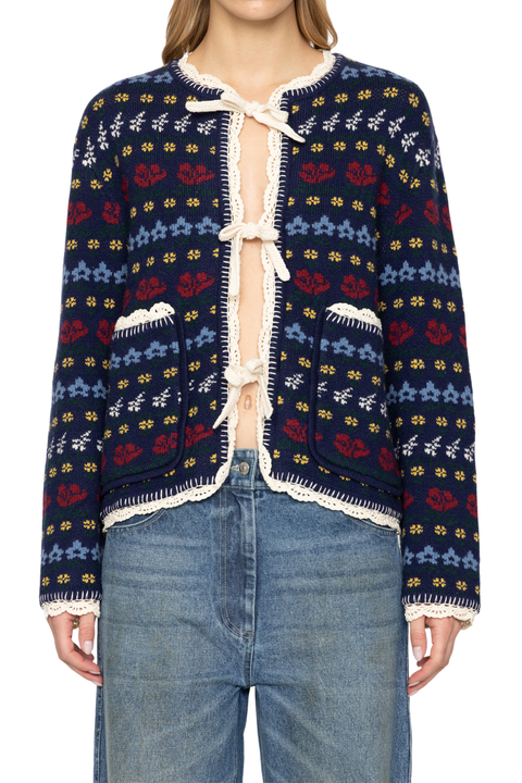 Preston Knit Tie Front Cardigan