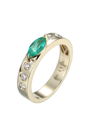 Leggo Emerald Marquise Ring