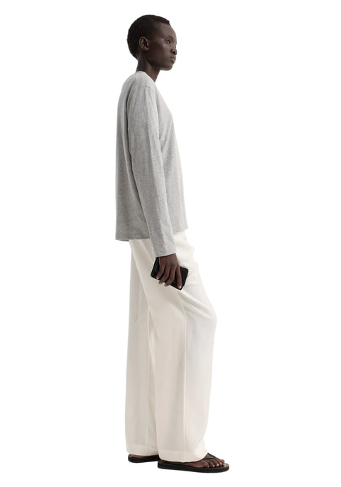 Slub Melange Jersey Long Sleeve