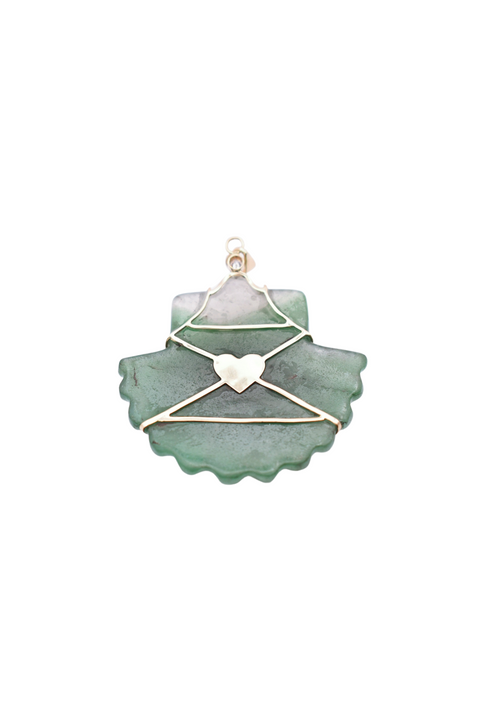 Carved Green Jade Shell