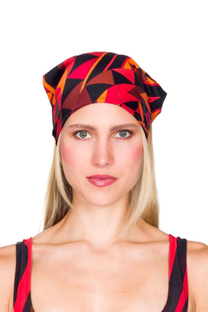 Marmo Print Silk Headscarf