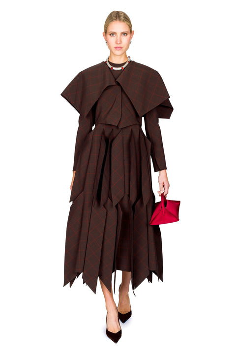 Cropped Jacket With Oversized Collar