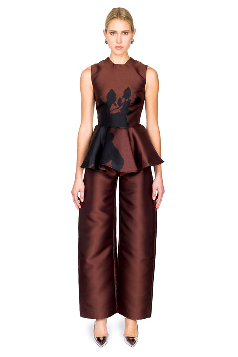 Heavy Satin Boyfriend Style Trousers
