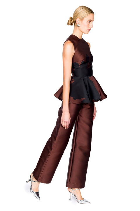 Heavy Satin Boyfriend Style Trousers