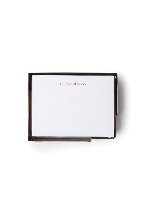 "Unsolicited Advice" Memo Box