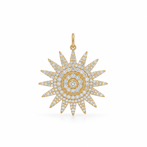 Lumière Diamond Sun Charm