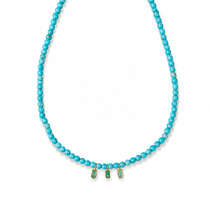 Arizona Turquoise Emerald Trio Necklace