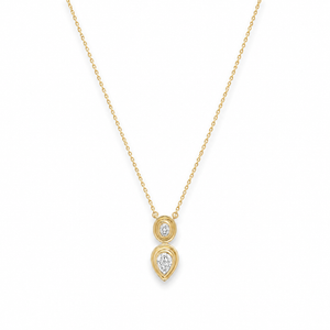 Maven Oval And Pear Diamond Pendant