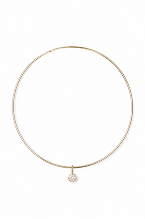 Round Pendant on Wire Choker