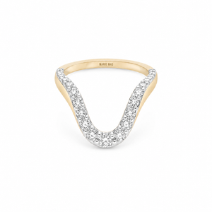 Grand Aura Ring Half Pave
