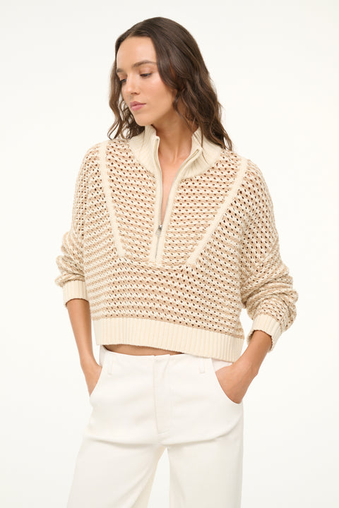 Cropped Hampton Sweater Breeze Creme