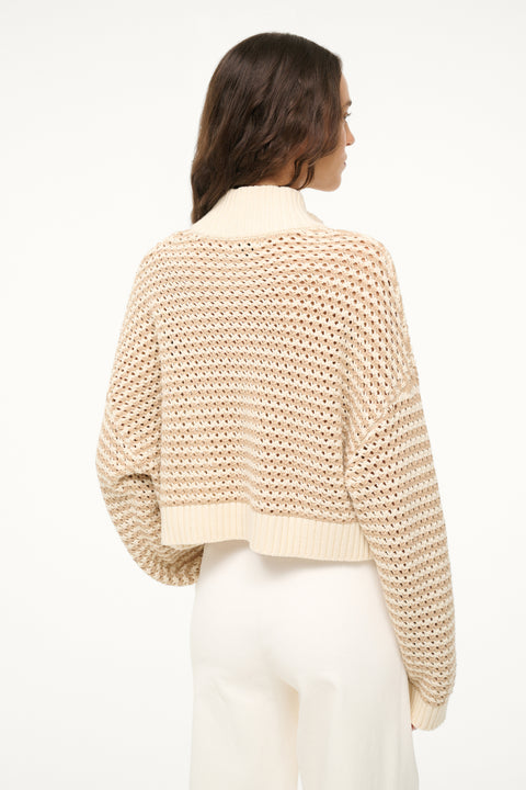 Cropped Hampton Sweater Breeze Creme