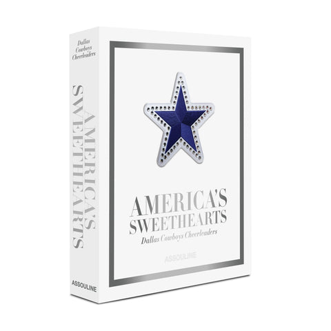 Spine and front cover of coffee table book titled "America's Sweethearts, Dallas Cowboys Cheerleaders"