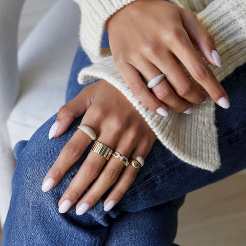 Pave Diamond Jumbo Dome Ring