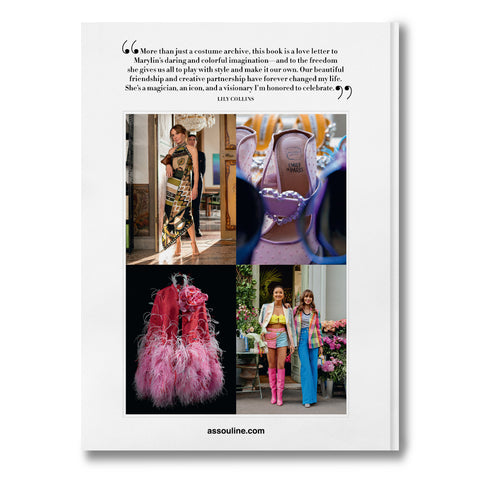 Back cover of coffee table book titled "Emily in Paris, The Fashion Guide"