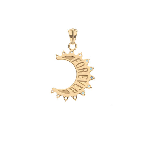 FOREVER Nightfall Crescent Moon Pendant