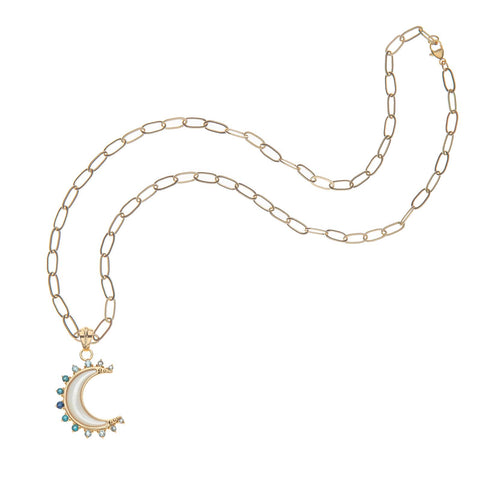 FOREVER Nightfall Crescent Moon Pendant
