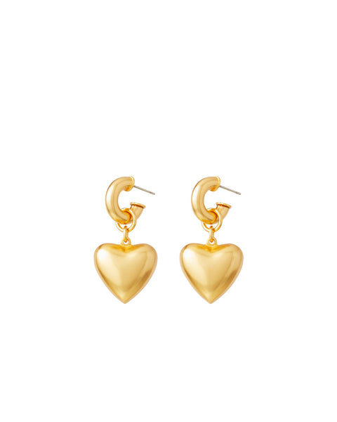 Heart & Soul Puffy Earrings