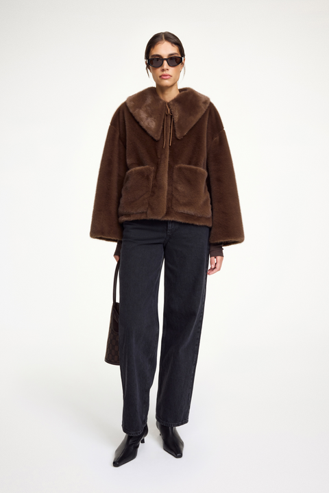 Jacquie Faux Fur Coat